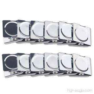 ZXHAO Stainless Steel magnetic clip Refrigerator Magnet 38mm/1.5Inch 12Pcs - B07BLW2KXD