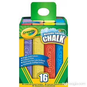Crayola 16 Count Sidewalk Chalk Case of 12 - B077XZ4W4Z