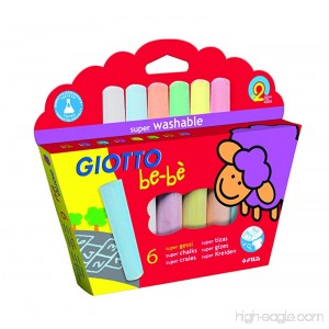 Giotto Be-bè 467300 Super Chalk – 6 Pack - B00X7KPRVW