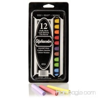 Quartet Alphacolor Chalk Sticks  Assorted Colors  Low Dust  AP Approved  12 Pack (305003) - B0013CQ38W