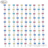 160 Pack Colorful Binder Clips  0.75 inch Metal Binder Clip for Notes Letter Paper  Paper Clamps for School Office Supplies - B07D7TK2RY