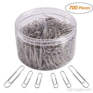700 Paper Clips Medium and Jumbo Size Paperclips for Office School and Personal Use(28 mm 33mm 50 mm) (Silver) - B07F7RQVKW