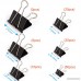 Binder Clips Paper Clamp 120 Pcs Binder Clamps Assorted 6 Sizes (Black) for Office Supplier School Accessories - B07BQVXLTD