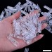 Bonayuanda 100pcs Mini Clear Plastic Utility Paper Clip Clothespins Clip Clothes Line Clips Photo Clips - B01IHT5E06