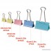 Bonsaii Binder Clip with Assorted Colors Assorted Sizes 72 pcs per Tub (A8219) - B072KJQYVF