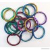 Charles Leonard Loose Leaf Rings 1 Diameter Metallic Assorted Colors 50 per Bag 1 Bag (85000) - B078H9VTMK