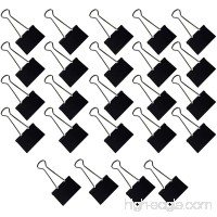 Clipco Binder Clips Extra Large 2-Inch Black (24-Pack) - B01MTEN72F