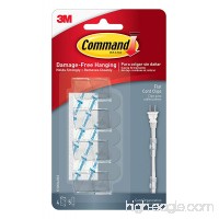 Command Cord Clips  Flat  Clear  4-Clip  4-Pack (16 Clips Total) - B007RKFD7Q