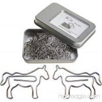 Cute Paper Clips Horse - Animal Shaped Page Marker for Office School Supplies - Gift Idea (30 Counts) - B073NXQJP4