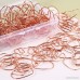 Jetec 100 Pieces 3 cm Love Heart Shaped Paper Clips Bookmark Clips for Office School Home Rose Gold - B07F3WQHCH