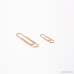 MultiBey Rose Gold Paper Clips Non-skid Smooth Finish Steel Wire Medium and Large Size 200pcs/28mm 70pcs/50mm (50mm) - B01NATUNWL