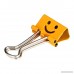 NUOLUX Binder Clips Metal Smiley Face File Paper Clip Clamp Mixed Color Pack of 40 - B072N28V42