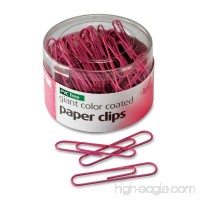 Officemate Breast Cancer Awareness PVC Free Giant Color Coated Paper Clips  80per Tub  Pink (08908) - B0040FFNXK