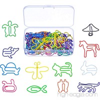 Shappy Multicolor Paper Clips Creative Animal Shape for Bookmark Office School Notebook Agenda Pad  12 Styles  60 Pieces - B01N9PS6ZM