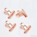 Small Bulldog Paper Clips Coideal 30 Pack 1 Inch Metal Binder Clips File Paper Money Clamps for Tags Bags Shops Office and Home Kitchen (Rose Gold 22mm) - B07BFPNLTZ