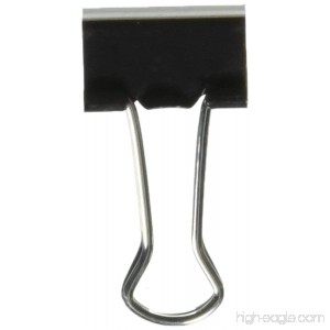 Universal 10200VP Small Binder Clips Zip-Seal Bag 3/8 Capacity 3/4 Wide Black 144/Bag - B00BYQ579I