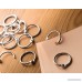 100-Pack Loose Leaf Ring - Nickel Plated Binder Rings Multi Purpose Round Keychain Rings Iron 0.75 Inches Diameter - B078PGCNH3