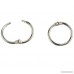 100-Pack Loose Leaf Ring - Nickel Plated Binder Rings Multi Purpose Round Keychain Rings Iron 0.75 Inches Diameter - B078PGCNH3
