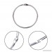 1InTheOffice Loose Leaf Rings 2 Size Silver 9 Pack - B078HGVNS4