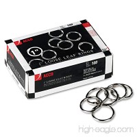 ACCO Metal Book Rings  1" Diameter  100 Rings/Box  Case of 2 Boxes - B00OKXSE4M