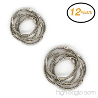 Emraw Metal Book Rings 2 inch Precision Snap Lock Closures – for Office School & Home (Pack of 12) - B07FM7PDVX
