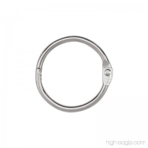 Freedi 50pcs Loose Leaf Binder Rings Company Book Ring 1 Inch Silver - B01DZO11E6