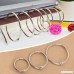 Hinged Rings Binder/Split Rings for DIY Scrapbook/Photo Album/Memo/Menu Craft Seamless Nickel Plated Metal 3 Size 20 Pcs (30mm Dia) - B075R5KJLK