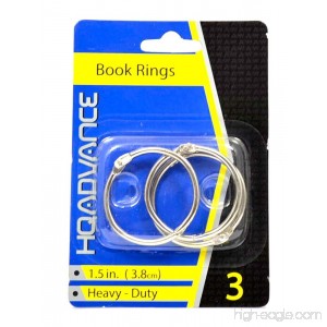 HQ Advance Products Book Rings 1 1/2-Inch (02004) - B003OZY53G