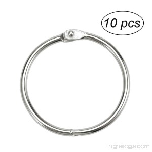 ULTNICE 10pcs Loose Leaf Binder Rings Metal Ring Binder for Photo Paper Organization - B0771JJFYF