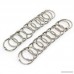 WINKO 100 Pcs Book Rings 0.75 1 inch Metal Loose Leaf Binder Rings Key O-Ring - B07DB2LW2J