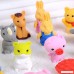 Gosear 30 PCS 30 Styles Funny Puzzle Animals Pencil Erasers Puzzle Toys for Party Favors Games Prizes Carnivals Gift School Supplies - B07435QD32
