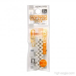 Kokuyo Kado-Keshi Stick Eraser Refill White (Keshi-U600-1) - B001TZ7Y4K
