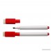 Rewritable White Board Dry Erase Markers Pens With Eraser Cap (pack of 10) (Red) - B01MQFML58