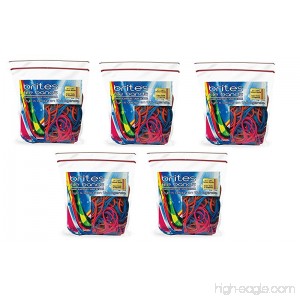 Alliance Brites File Bands (7 x 1/8 Inches) in Three Brite Colors - Resealable Bag - Made in the U.S.A. (250 bands) - B01N5DQ00L