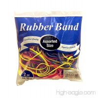 Assorted Dimensions 56g/Approx 100 Rubber Bands  Multi Color - B01FIDUBLQ