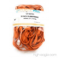 PlasticMill 30"  Orange  UV Rated  Trash Bag Rubber Band for 75-100 Gallon Garbage cans  5/Pack - B07BPRFD3S
