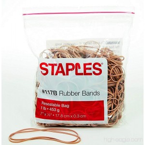 Staples Rubber Bands Size #117B (1 Lb) - B00WMOSW2U