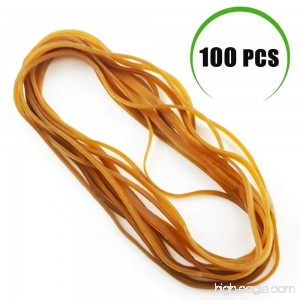 Weoxpr 100 Pcs 8 Large Rubber Bands Trash Can Band Elastic Bands for Office Supply Trash Can File Folders Cat Litter Box - B07FK9DN31