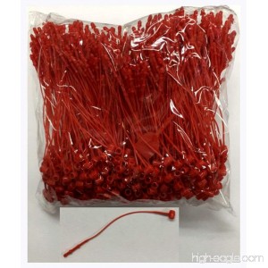 5000 Piece Box of Red 3” Snap Lock Pin Security Loops - B07CW6LK2M