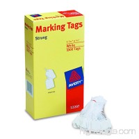 Avery White Marking Tags Strung  1.093 x 0.75 Inches  Pack of 1000 (12207) - B001E6CYOO