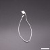 LGEGE 300Pcs 7-inch White Hang Tag Nylon String Snap Lock Pin Loop Fasteners Hook Ties - B01D9MBEAA