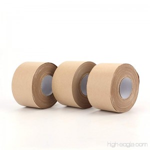Fasmov Kraft Paper Tape Shipping Packaging Tape Ideal for Sealing and Packaging- 2.4 Inches x 114 Feet(Pack of 3) - B01ER4QD4G