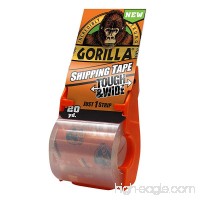 Gorilla Packing Tape Tough & Wide with Dispenser  2.83" x 20 yd.  Clear - B00MR6KQKE