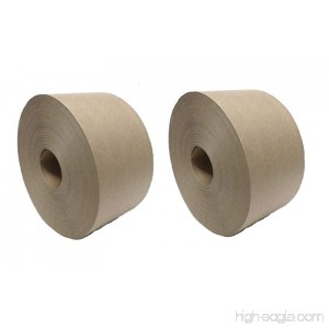 (Pack of 2 Rolls) 2.75 X 375' Reinforced Gummed Kraft Paper Tape for Sealing and Packaging 2.75 Inches X 375 Feet *Commercial Quality* #233 - B009YZ832E