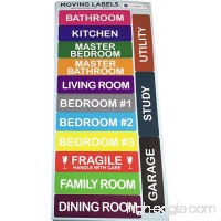 Packing Labels for Moving Supplies Color Coding Home Moving Stickers for Box Storage and Organizing each Room Packing List Tape Labels for Storage Organizer Box - B06X6GCNMG