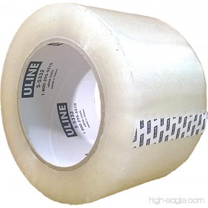 Packing Tape 3 Inch X 110 Yard 2.6 Mil Crystal Clear Industrial Plus Tape By Uline Pack of 4 - B016LKY0W6
