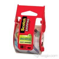 Scotch 145-6 Sure Start Packaging Tape  2 Inches x 22.2 Yards  2-Inch Core  Clear  6/Pack - B00464740A