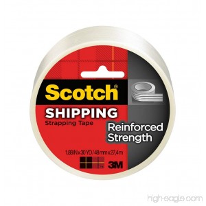 Scotch Reinforced Strength Shipping Strapping Tape 1.88-Inch x 30-Yards 6-Pack (8950-30) - B009YDO0BE
