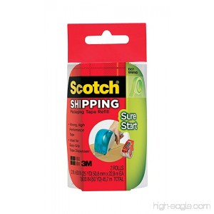 Scotch Sure Start Shipping Packaging Tape 1.88 in x 900 in 2 pack (DP-1000-RR-2) - B002VPDKYK