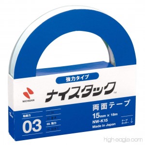 NICHIBAN NICETACK powerful type double-sided tape 15mm x 18M NW-K15 (japan import) - B0017XFHFM